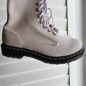 Dr. Martens 1460 Bejeweled  Boots White Glitter Pink Laces Size US 8 27655